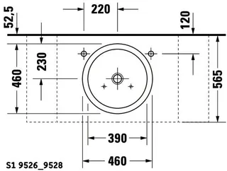 Duravit Aufsatzbecken Starck 1 460 mm o.ÜL, o.HLB, geschliffen, weiß – Bild 4