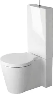 Duravit Stand-WC Kombi Starck 1 640 mm Tiefspüler, f.SPK, Abg.Vario, weiß
