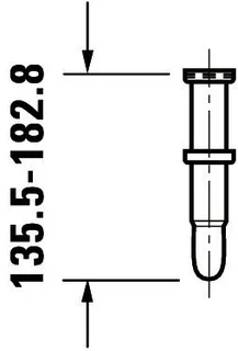 Duravit Waschtisch-Röhrensiphon 1 1/4 Zoll mit verlängertem Ablaufrohr, chrom – Bild 4
