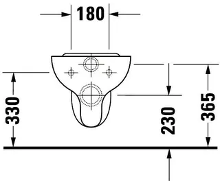Duravit Wand-WC Design Classics Hornberg 530 mm, Tiefspüler, weiß – Bild 4