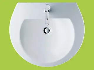 Duravit Waschtisch Darling New 550 mm mit ÜL, mit HLB, 1 HL, weiß