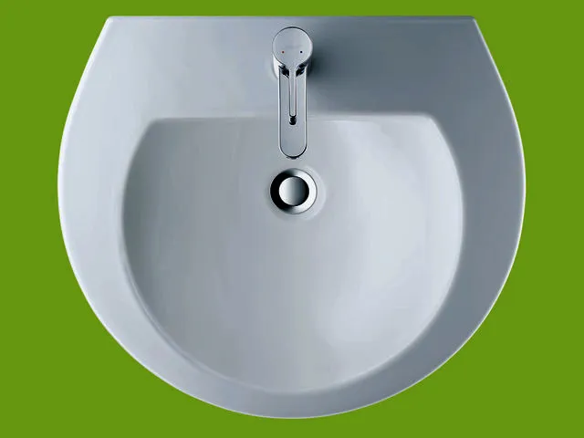 Duravit Waschtisch Darling New 550 mm mit ÜL, mit HLB, 1 HL, weiß WonderGliss