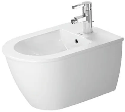 Duravit Wand-Bidet Darling New 540 mm m.ÜL, m.HLB, 1 HL, Durafix, weiß