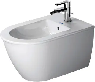 Duravit Wand-Bidet Darling New 540 mm m.ÜL, m.HLB, 1 HL, Durafix, weiß – Bild 2