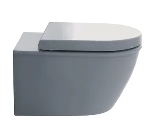 Duravit Wand-WC Darling New Compact 485 mm Tiefspüler, Durafix, weiß WonderGliss