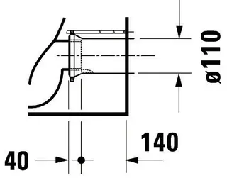 Duravit Stand-WC Darling New 570 mm Tiefspüler, Abg.waagr., BTW, weiß – Bild 2