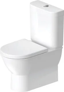Duravit Stand-WC Kombi Darling New 630 mm Tiefspüler, f.SPK, Abg.Vario, weiß