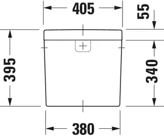 Duravit Spülkasten Darling New, m.DF-IG chrom Anschluss rechts/links, weiß – Bild 3