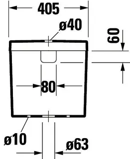 Duravit Spülkasten Darling New, m.DF-IG chrom Anschluss unten links, weiß – Bild 2
