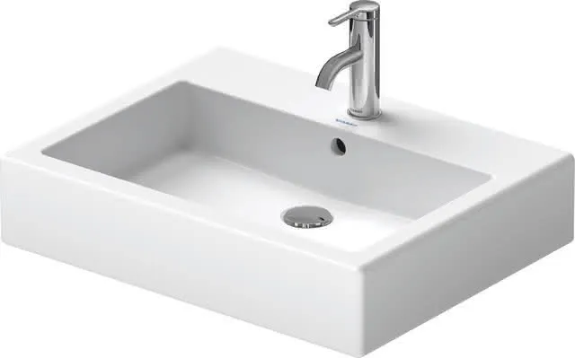 Duravit Waschtisch Vero 600 mm m.ÜL, m.HLB, 1 HL, geschl., weiß