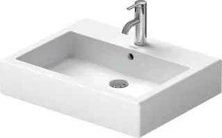 Duravit Waschtisch Vero 600 mm m.ÜL, m.HLB, 1 HL, geschl., weiß