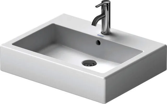 Duravit Waschtisch Vero 600 mm m.ÜL, m.HLB, 1 HL, geschl., weiß WG