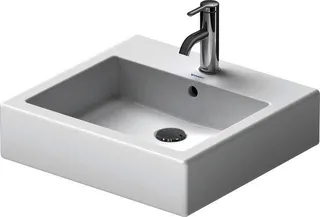 Duravit Waschtisch Vero 500 mm mit ÜL, mit HLB, 1 HL, weiß WonderGliss