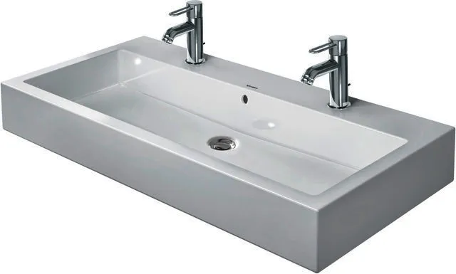 Duravit Waschtisch Vero 1000 mm m.ÜL, m.HLB, 1 HL mitte, weiß