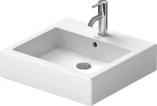 Duravit Waschtisch Vero 500 mm m.ÜL, m.HLB, 1 HL, geschl., weiß