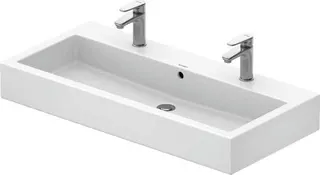 Duravit Waschtisch Vero 1000 mm m.ÜL, m.HLB, 2 HL,1 Becken, weiß – Bild 2