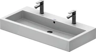 Duravit Waschtisch Vero 1000 mm m.ÜL, m.HLB, 2 HL, 1 Becken, weiß, WG – Bild 3