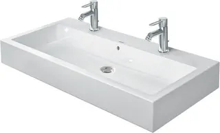 Duravit Waschtisch Vero 1000 mm m.ÜL,m.HLB,2 HL,1 Becken,geschl.,weiß