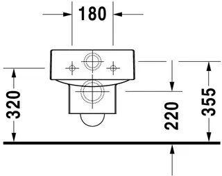 Duravit Wand-WC Vero 545 mm Tiefspüler, weiß – Bild 2