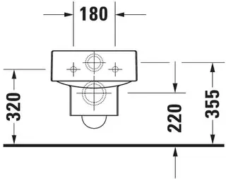 Duravit Wand-WC Vero 545 mm Tiefspüler, weiß – Bild 5