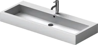 Duravit Waschtisch Vero 1200 mm m.ÜL, m.HLB, 1 HL mitte, geschl., weiß