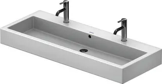 Duravit Waschtisch Vero 1200 mm m.ÜL, m.HLB, 2 HL, 1 Becken, weiß – Bild 2