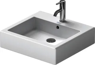 Duravit Aufsatzbecken Vero 500 mm m.ÜL, m.HLB, 1 HL, geschl., weiß