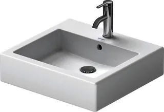 Duravit Aufsatzbecken Vero 500 mm m.ÜL, m.HLB, 1 HL, geschl., weiß WG