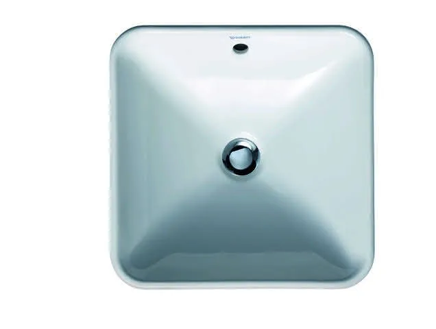Duravit ASB Design Classics Bacino 420 mm quadratisch, mit ÜL, ohne HLB, weiß