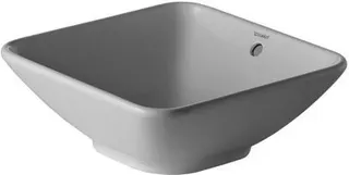 Duravit ASB Design Classics Bacino 420 mm quadratisch, mit ÜL, ohne HLB, weiß – Bild 2