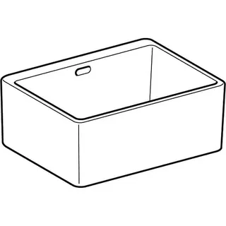 Geberit Publica Mehrzweckbecken mit Überlauf 50x20x39cm, weiß – Bild 3