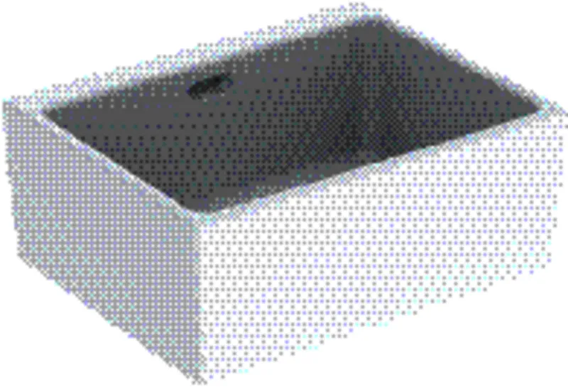 Geberit Publica Mehrzweckbecken mit Überlauf 70x20x50cm, weiß
