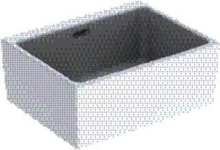 GE Publica Mehrzweckbecken mit Überlauf 70x20x50cm, weiß