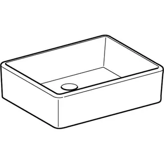 Geberit Publica Mehrzweckbecken ohne Überlauf 50x14x40cm, weiß – Bild 3