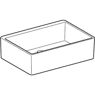 Geberit Publica Mehrzweckbecken ohne Überlauf 70x20x50cm, weiß – Bild 3
