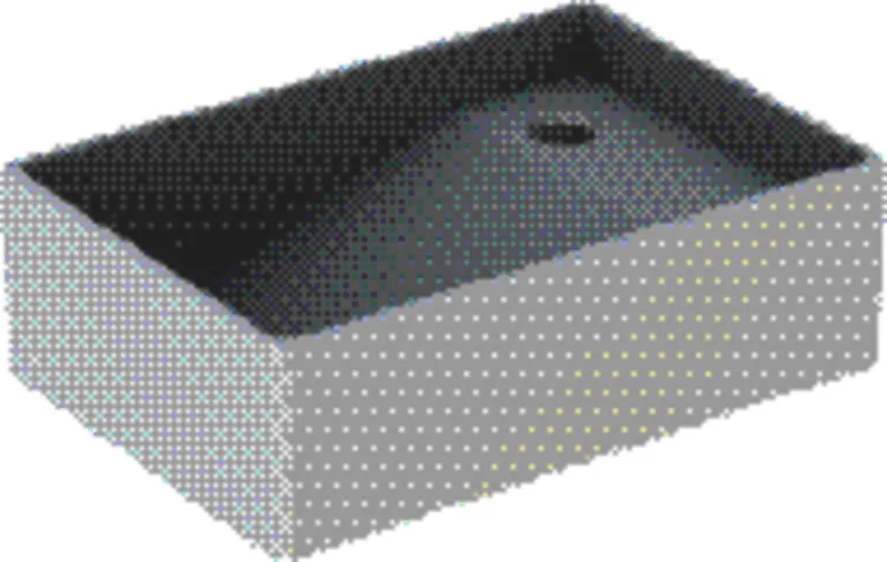 Geberit Publica Gipsfangbecken, Oberteil 78x23,5x51,5cm, weiß