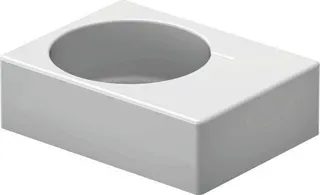 Duravit Design Classics Becken Scola 615 mm m.ÜL,m.HLB,HL-Vst.,Becken re.,weiß