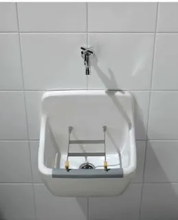 Villeroy & Boch Ausgussbecken O.novo 450x350mm Rechteck HL. ohne Überlauf Weiß Alpin – Bild 3