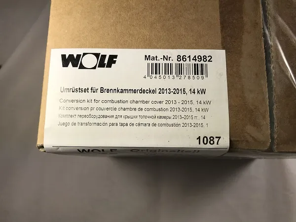Wolf Umrüstset für Brennkammerdeckel