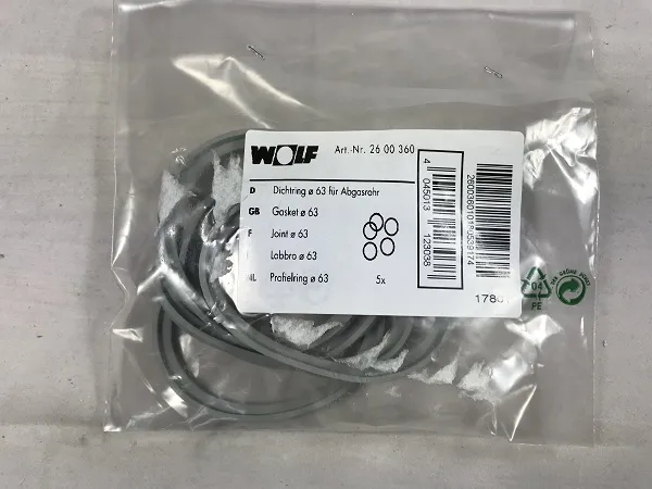 Wolf Dichtungen D 63 mm für Abgasrohr