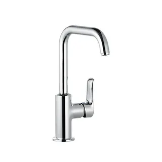 KLUDI PURE & SOLID Waschtisch Armatur, hoher Auslauf, mit Metallablaufgarnitur, chrom