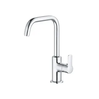 KLUDI PURE & EASY Waschtisch Armatur,  seitlich mit Metallablaufgarnitur, chrom