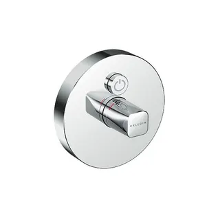 KLUDI PUSH UP-Arm. mit Rotationskartusch mit Drucktaste für 1 Verb., rund chrom