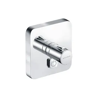 KLUDI PUSH UP-Thermostatarmatur mit Drucktaste für 1 Verbraucher chrom
