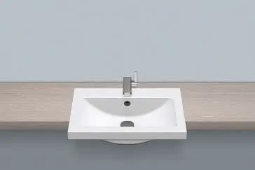 Alape Halbeinbaubecken R585H 2700000 Weiß
