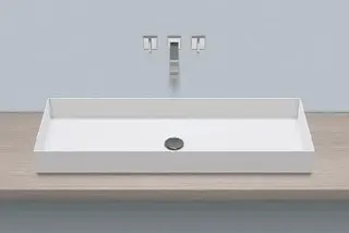 Alape Aufsatzbecken ME1000 3214000 Weiß