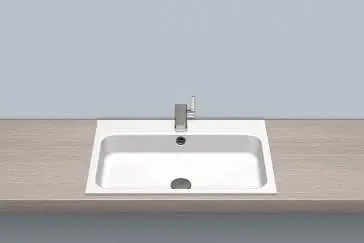 Alape Einbaubecken SR650H 2219600 Weiß