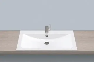 Alape Einbaubecken R800H 2204200 Weiß