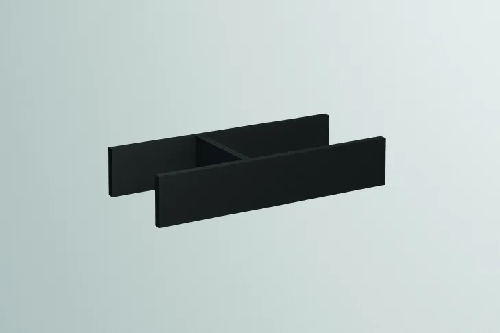 Alape Facheinteilung H358.1 8400057 Lack Metallschwarz