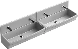 VB Reihenwaschanlage O.novo 1000x415mm Rechteck Weiß Alpin